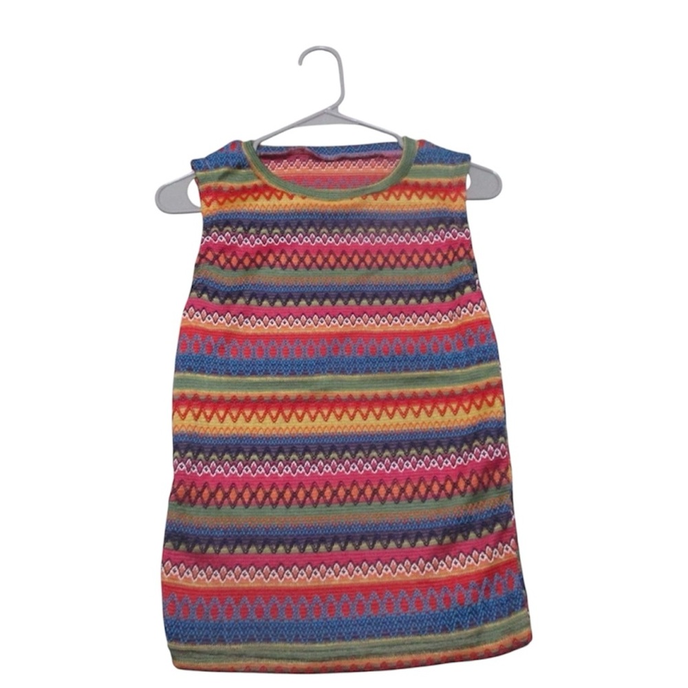 Vibrant Multicolor Sleeveless Tank Top